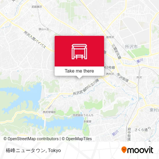 Tsubakimine New Town map