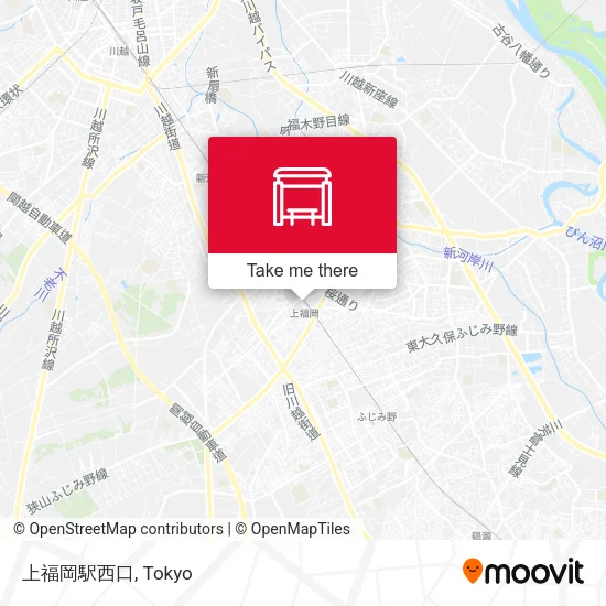上福岡駅西口 map