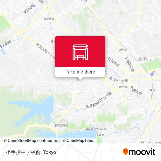 小手指中学校前 map