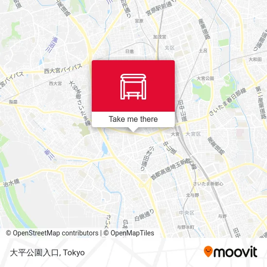 大平公園入口 map