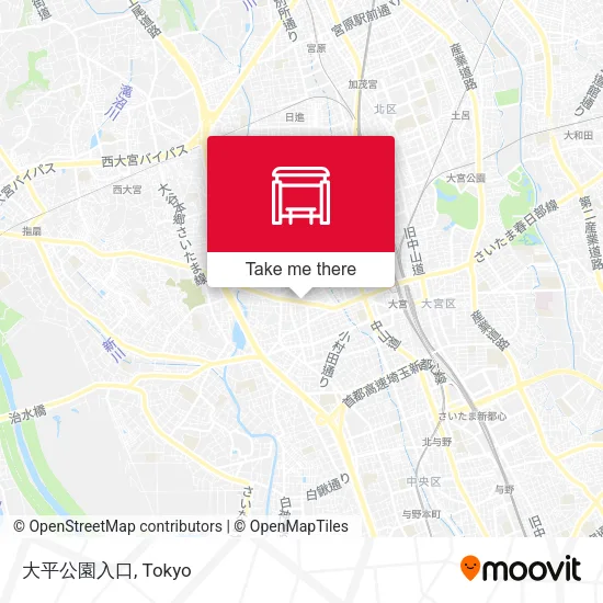 大平公園入口 map