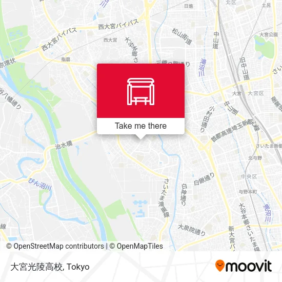 大宮光陵高校 map