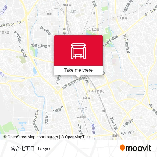 上落合七丁目 map