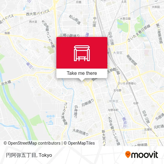 円阿弥五丁目 map