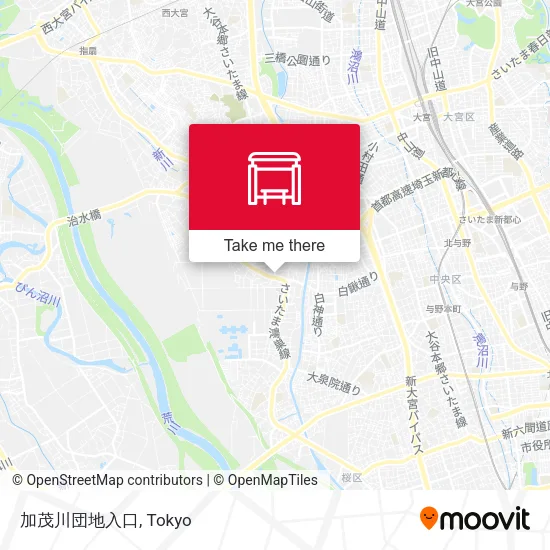 加茂川団地入口 map