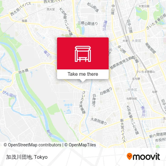 加茂川団地 map