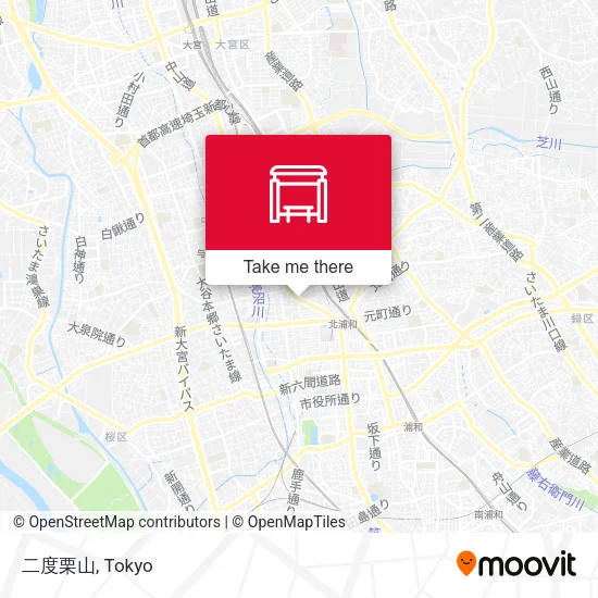 二度栗山 map