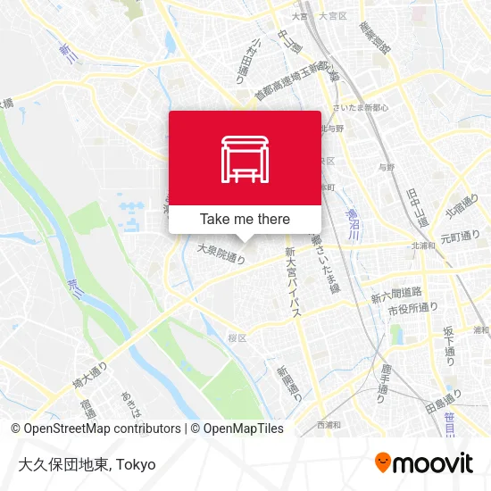 大久保団地東 map