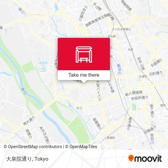 大泉院通り map