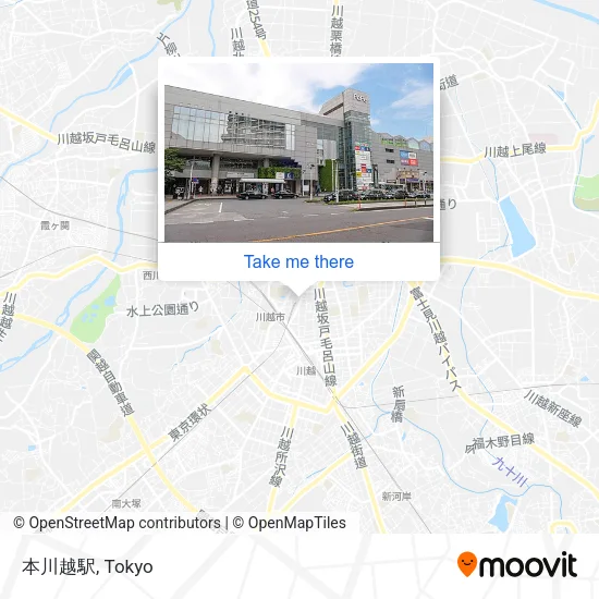 本川越駅 map
