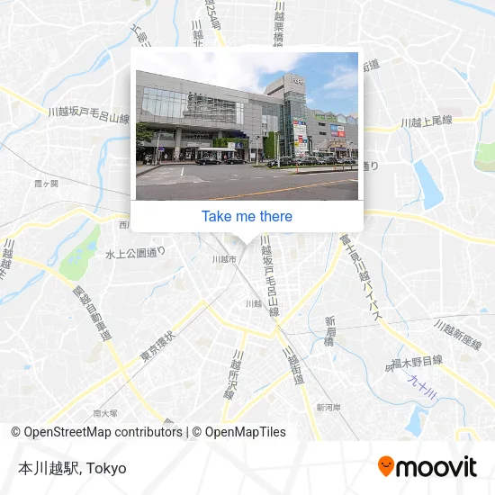 本川越駅 map