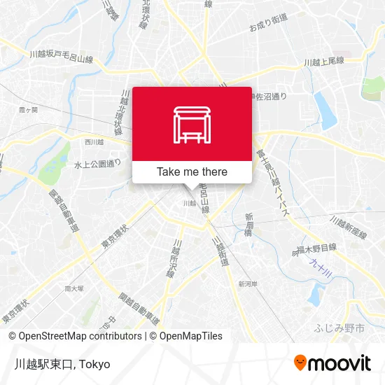 川越駅東口 map
