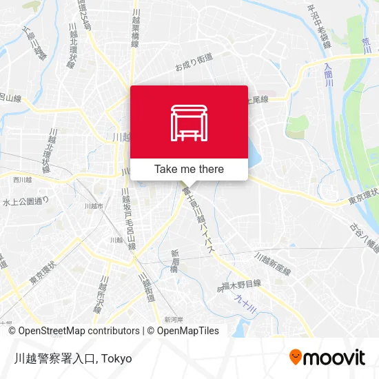 川越警察署入口 map