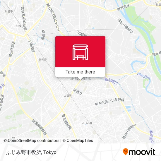 ふじみ野市役所 map