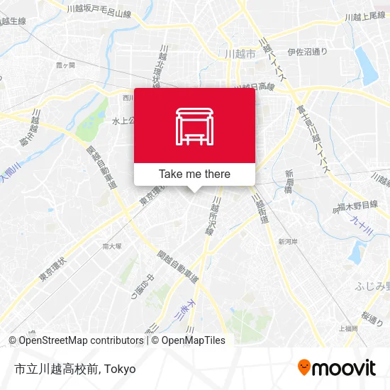 市立川越高校前 map