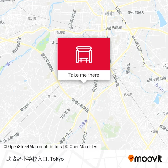 武蔵野小学校入口 map
