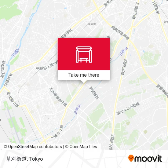 草刈街道 map