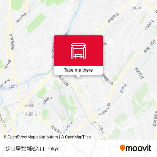 狭山厚生病院入口 map