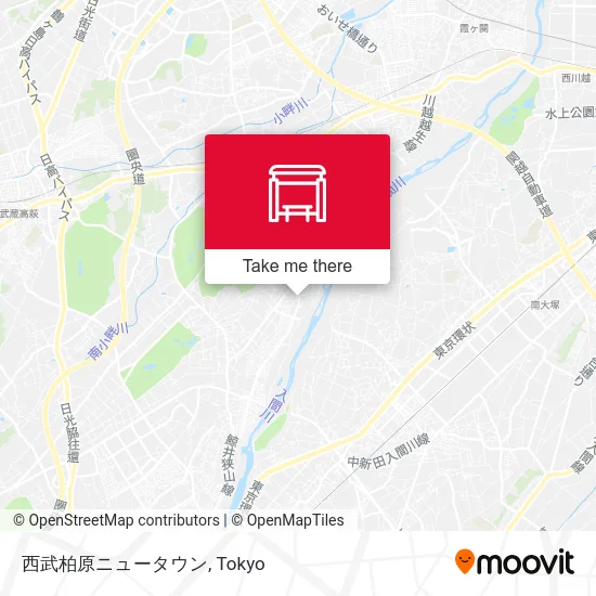Seibu Kashiwabara New Town map