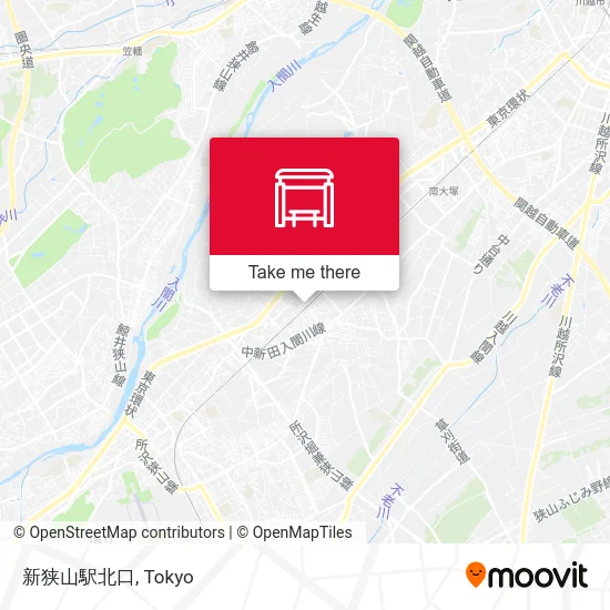 Shin-Sayama Station North Exit map