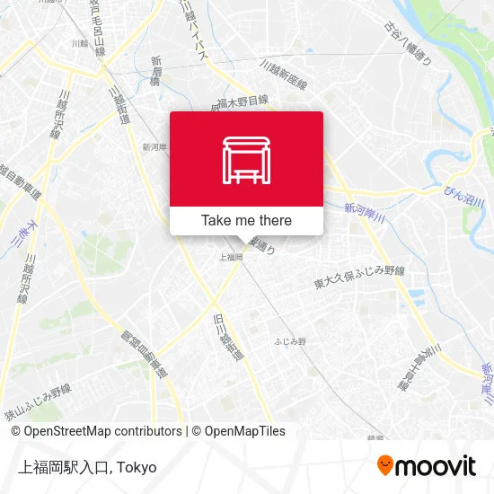 上福岡駅入口 map