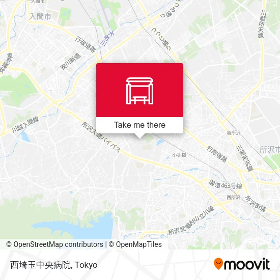 西埼玉中央病院 map