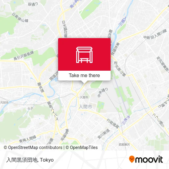 入間黒須団地 map