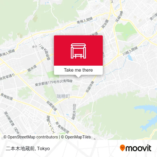 二本木地蔵前 map