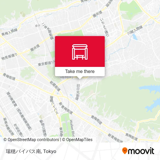 Mizuho Bypass South map