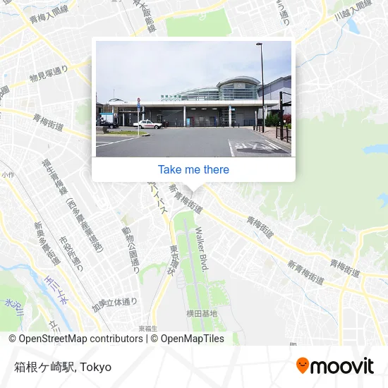 Hakonegasaki Station map