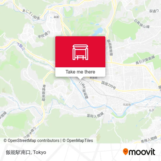 飯能駅南口 map
