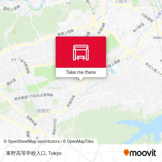 東野高等学校入口 map