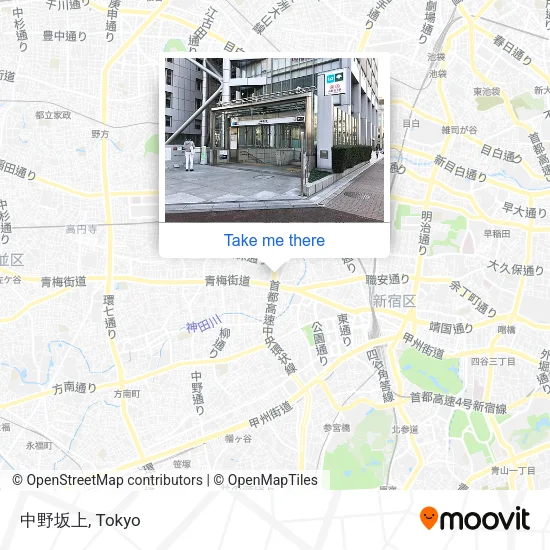 中野坂上 map