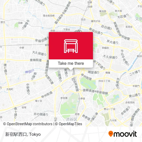 新宿駅西口 map