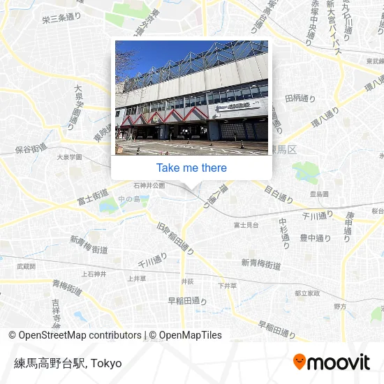 練馬高野台駅 map