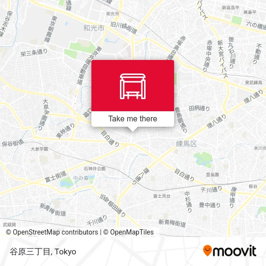 谷原三丁目 map