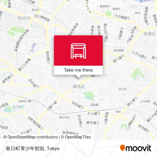 春日町青少年館前 map