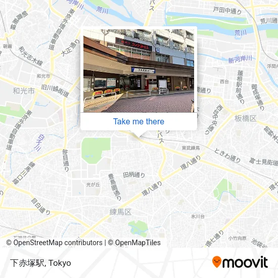 下赤塚駅 map