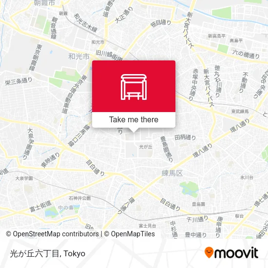 Hikarigaoka 6-chome map