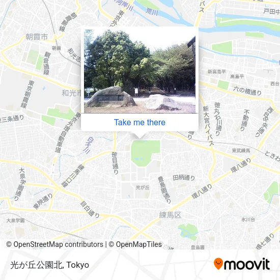 Hikarigaoka Park North map