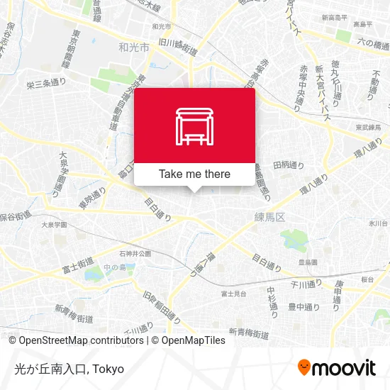 Hikarigaoka South Entrance map