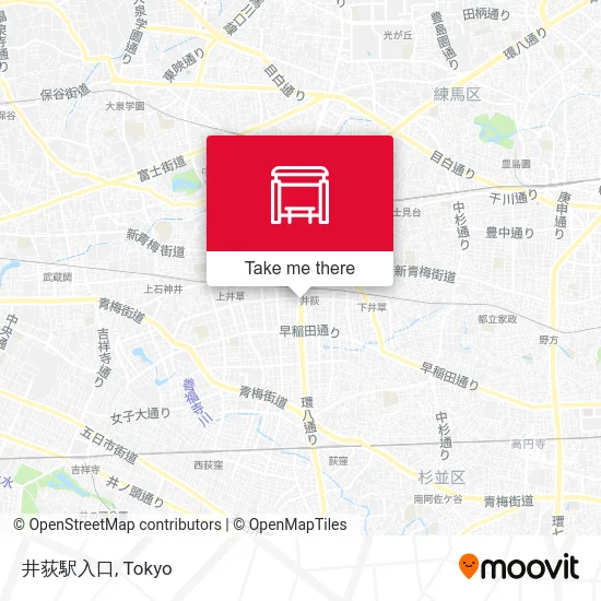 井荻駅入口 map