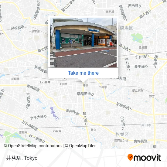 井荻駅 map