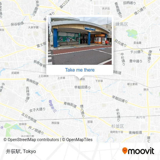 井荻駅 map