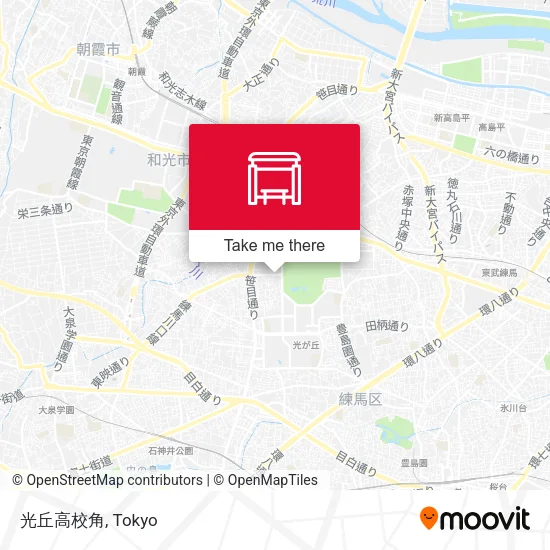 光丘高校角 map