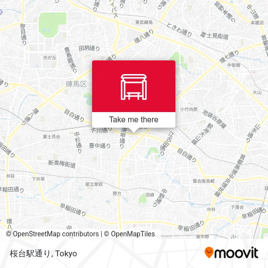 桜台駅通り map