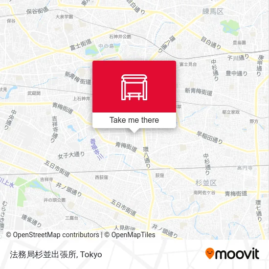 法務局杉並出張所 map