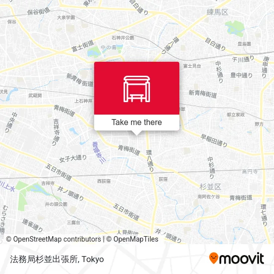 法務局杉並出張所 map