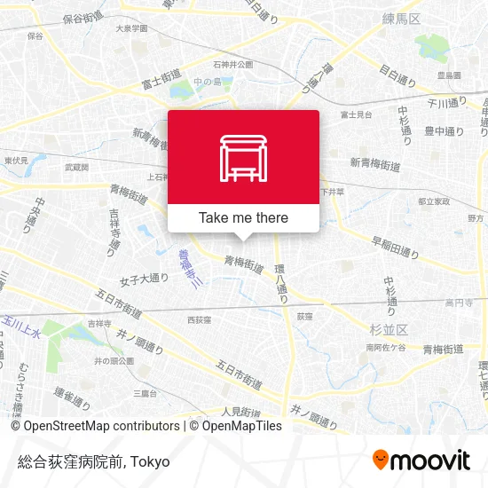 総合荻窪病院前 map