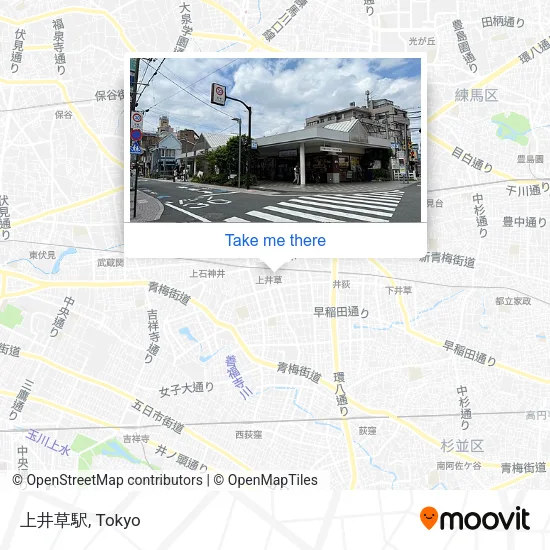 上井草駅 map